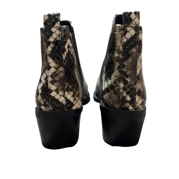 Snakeskin Patterned REPORT Ankle Boots - Picture 4 of 8